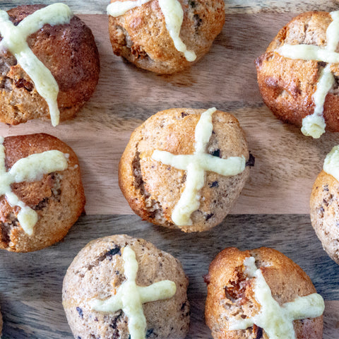 Egg Free, Protein Keto Hot Cross Buns