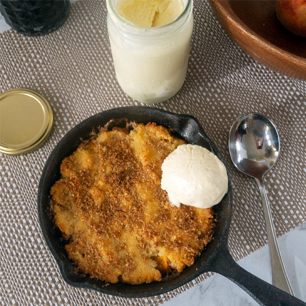 Skillet Low Carb Peach Cobbler – Low Carb Haven
