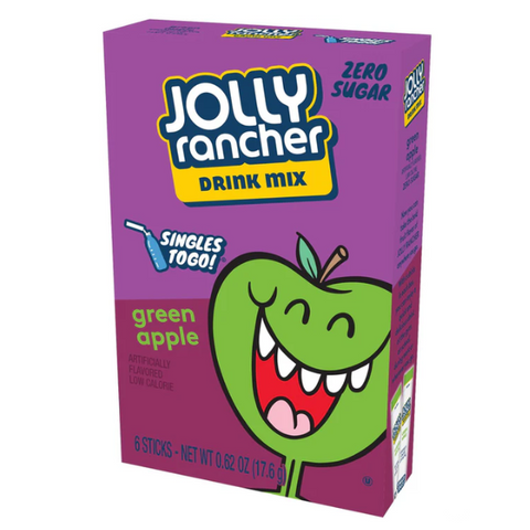 Jolly Rancher Zero Sugar Singles-to-Go - 6 sticks / Green Apple