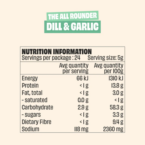 DILL & GARLIC SEASONING 120g