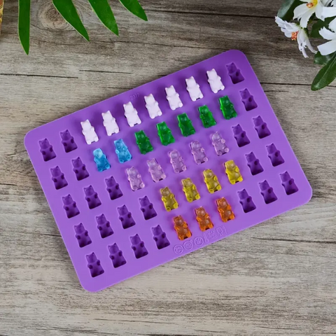 50 Cavity Mini Gummy Bear Mould