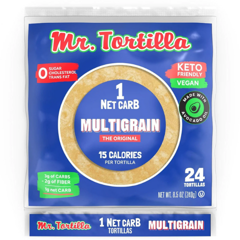 1 Net Carb, 15 Calorie Tortillas - 24 Count