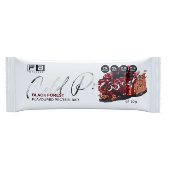 FIBRE BOOST Black Forest 60g Cold Pressed Protein Bar -