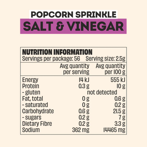 SALT & VINEGAR POPCORN SEASONING