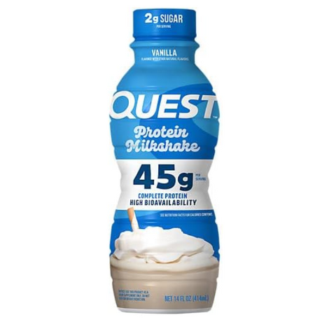 Quest Nutrition Vanilla Protein Shake, 45g Protein 414ml