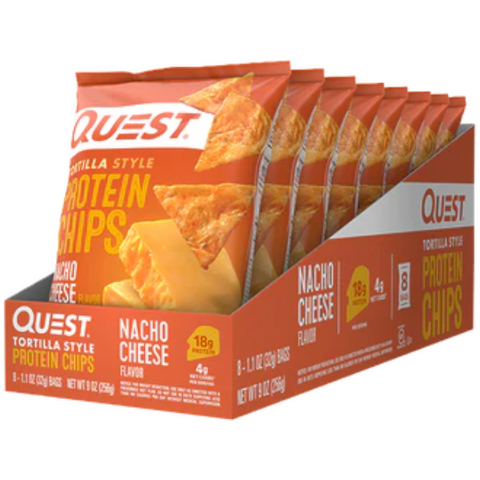 Protein Style Nacho Cheese Chips | 32g BOX OF 8