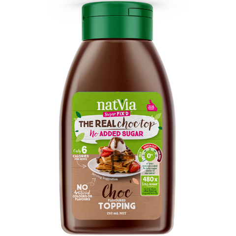 No Added Sugar Smooth Chocolate Topping 250ml- NEW PACKAGING