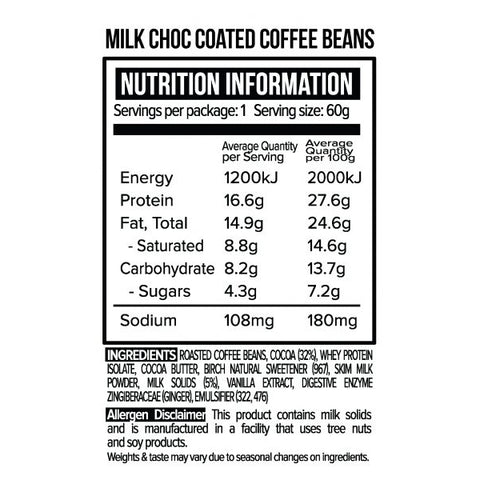 Protein Milk Chocolate Coated Coffee Beans BB My 24