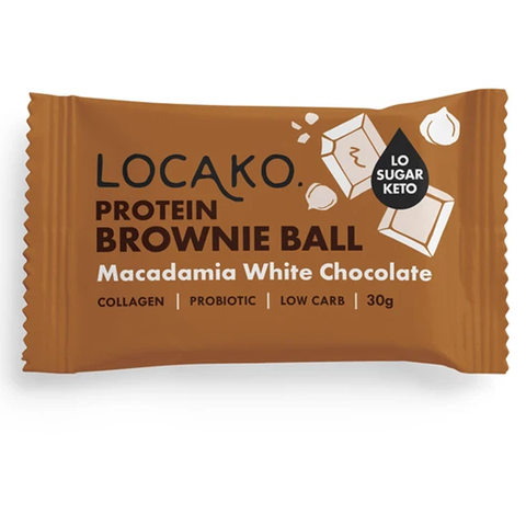 Macadamia White Chocolate Brownie Ball 30g