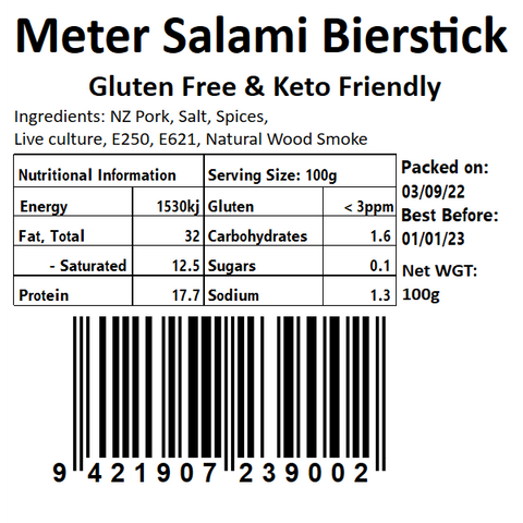 Meter Salami Bierstick