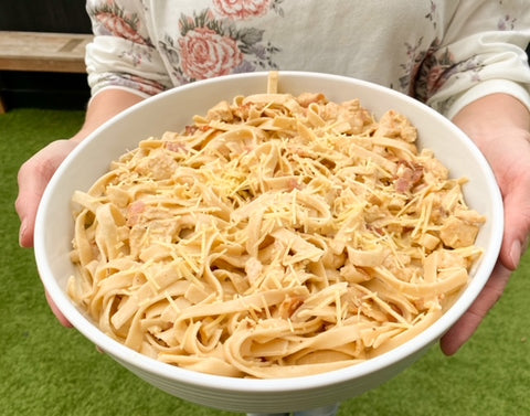 Laura's Low Carb Chicken & Bacon Fettuccine