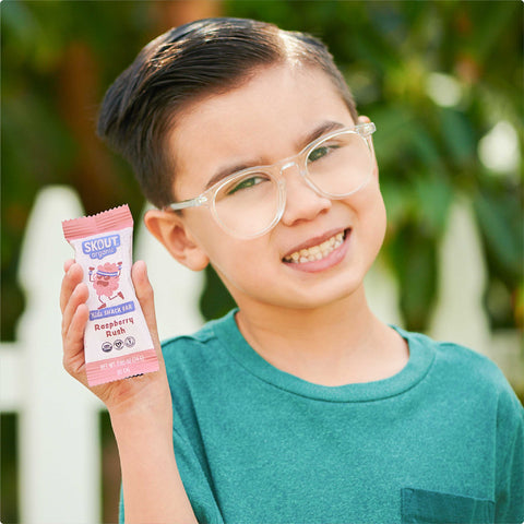 Skout Organic Raspberry Rush Kids Snack Bar | Nut-Free- 6 bars