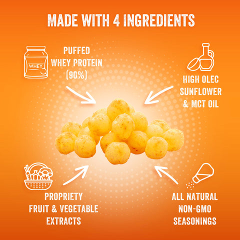 Protein Puffs Baked Cheddar 25g
