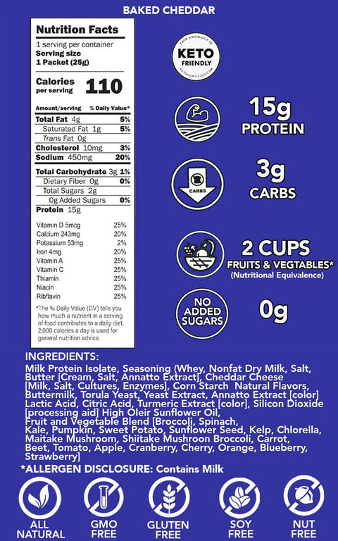 Protein Puffs Baked Cheddar 25g