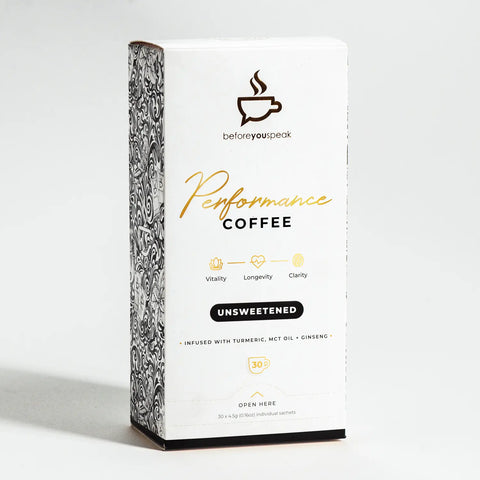 BYS Performance Coffee Unsweetened 30 serve box