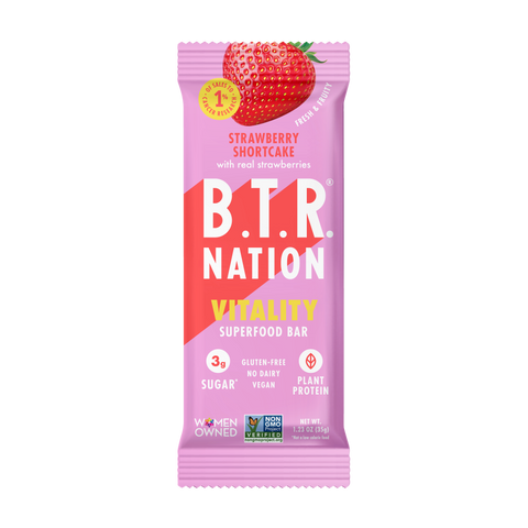 STRAWBERRY SHORTCAKE Superfood Nut Butter Bar