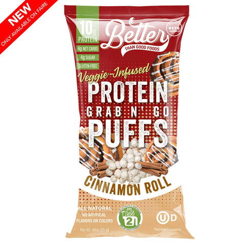 Breakfast Protein Puffs - Cinnamon Roll 30g