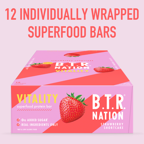 STRAWBERRY SHORTCAKE Superfood Nut Butter Bar