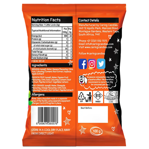 SugarFree Candy: Little Lovies | 100g | Assorted Citrus