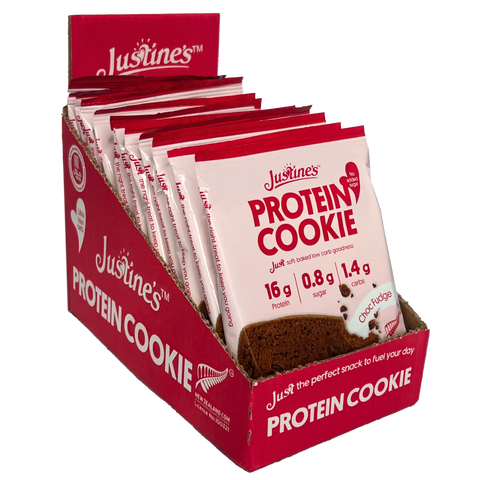 Justine's Choc Fudge Protein Cookie 60g, box of 12