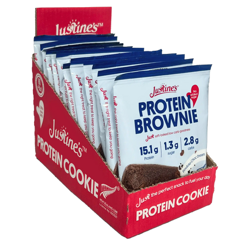 Justine's Double Choc Dream Protein Brownie 75g, box of 12
