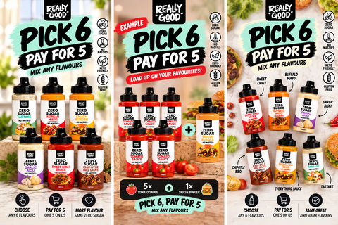 Really Good Sauce 6 Pack - One FREE!