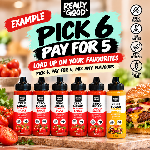 Really Good Sauce 6 Pack - One FREE!