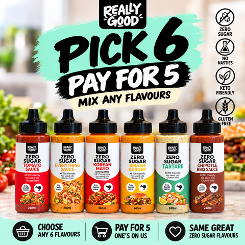 Really Good Sauce 6 Pack - One FREE!