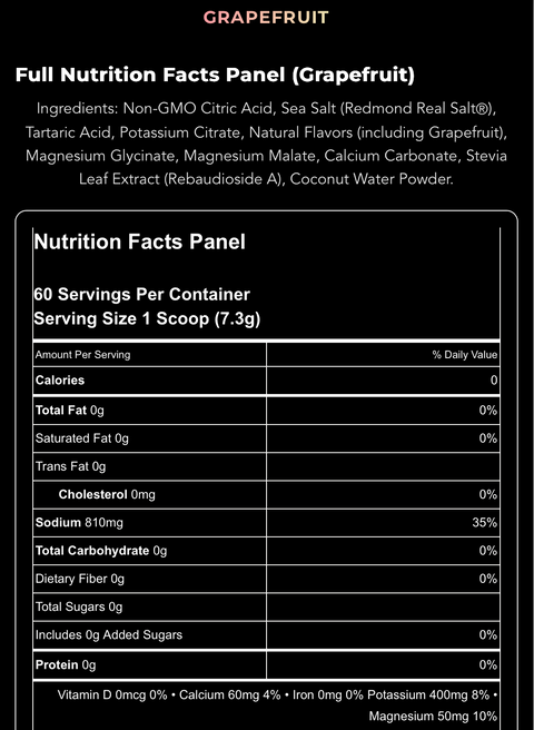 Re-Lyte® Hydration Electrolyte Powder / Grapefruit 60 serve