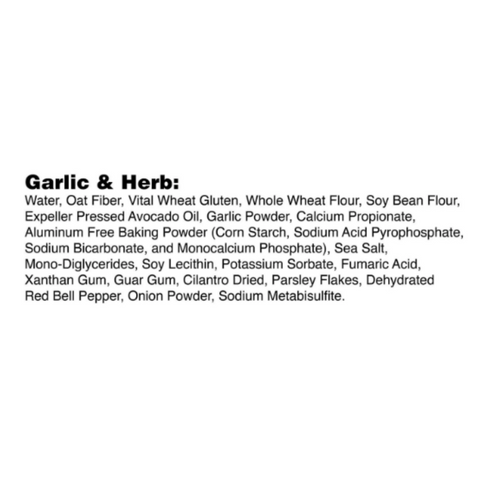 2 NET CARB TORTILLAS GARLIC & HERB 12 piece