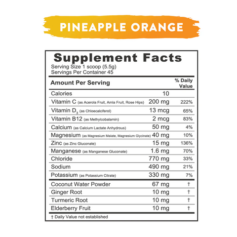 Re-Lyte® Immunity / Pineapple Orange (45 servings)