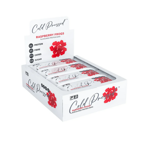 Boost Raspberry Ripe FIBRE BOOST Raspberry Frogs 60g X 12 BOX BUNDLE Cold Pressed Protein B ...
