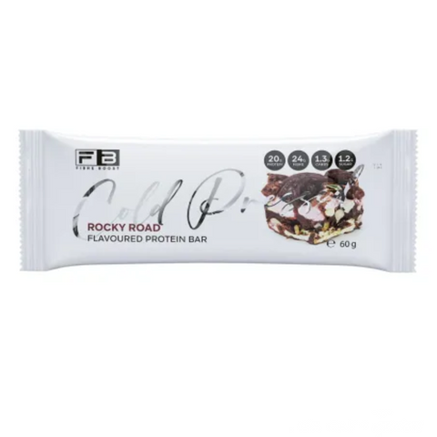 FIBRE BOOST Rocky Road 60g Cold Pressed Protein Bar -