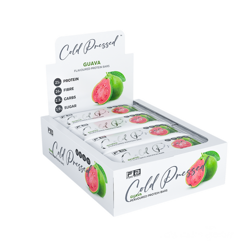 FIBRE BOOST GUAVA 60G X 12 BOX BUNDLE Cold Pressed Protein Bar -