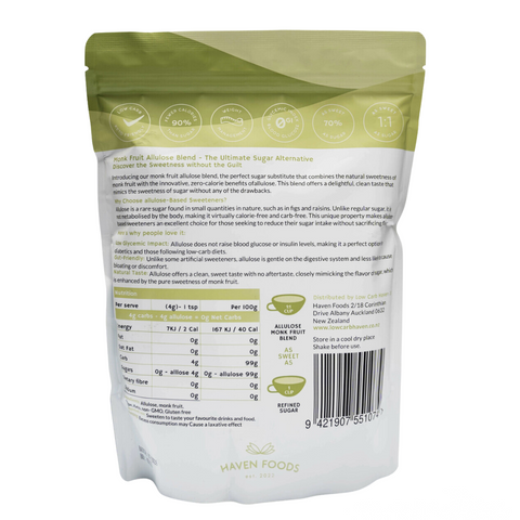 ALLULOSE/MONKFRUIT BLEND 1KG