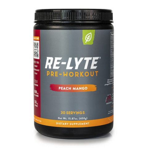 Re-Lyte® Pre-Workout / Peach Mango 30 SERVE