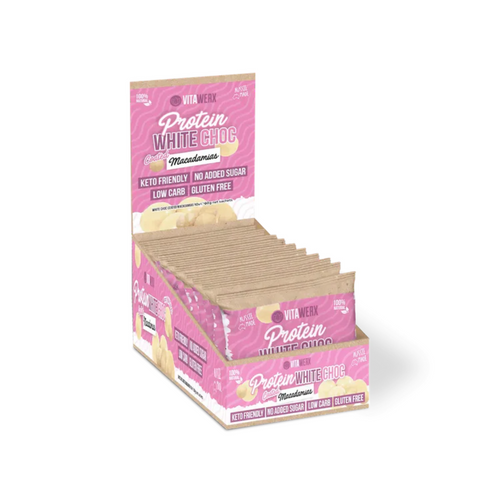 Protein White Chocolate Coated Macadamias x 10 BOX BUNDLE