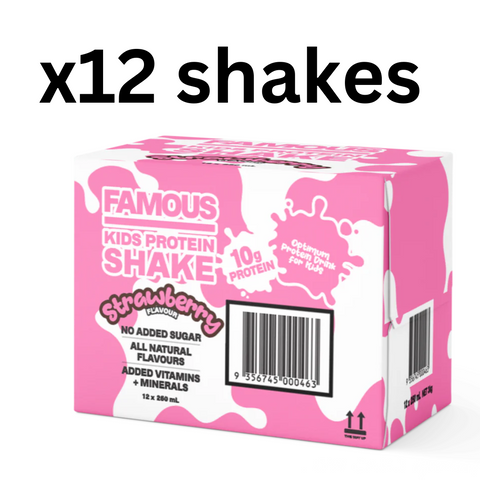 Kid's Strawberry Protein Shake - x12 250ml BUNDLE