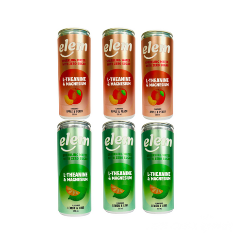 Elem Lemon & Lime, Peach $ Apple Functional drink BUNDLE 3x each flavours