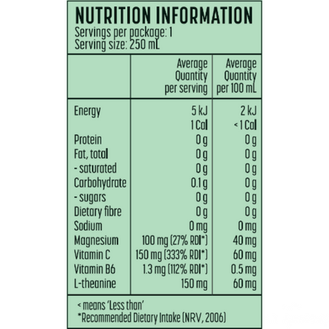 Elem Lemon & Lime Functional Sparkling Water 1x 250ml can