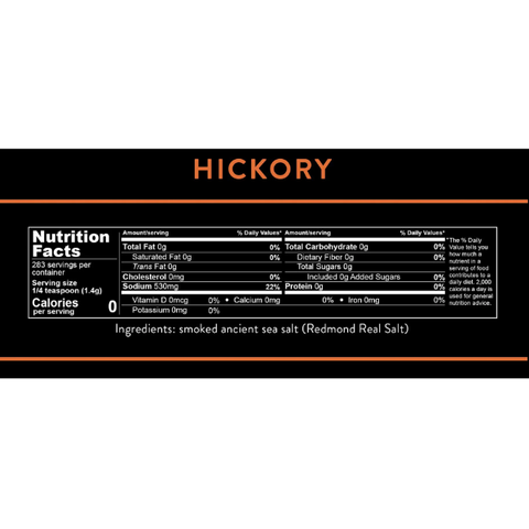 Real Salt Smoked Salt- Hickory Blend 396g