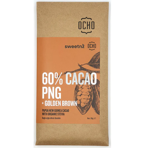Sweetnz X Ocho Handcrafted 60% Dark PNG Chocolate ℮95g