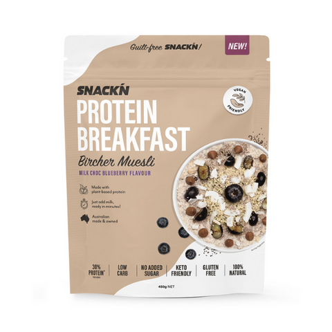 Protein Breakfast Bircher Muesli Milk Choc Blueberry Flavour - 450g