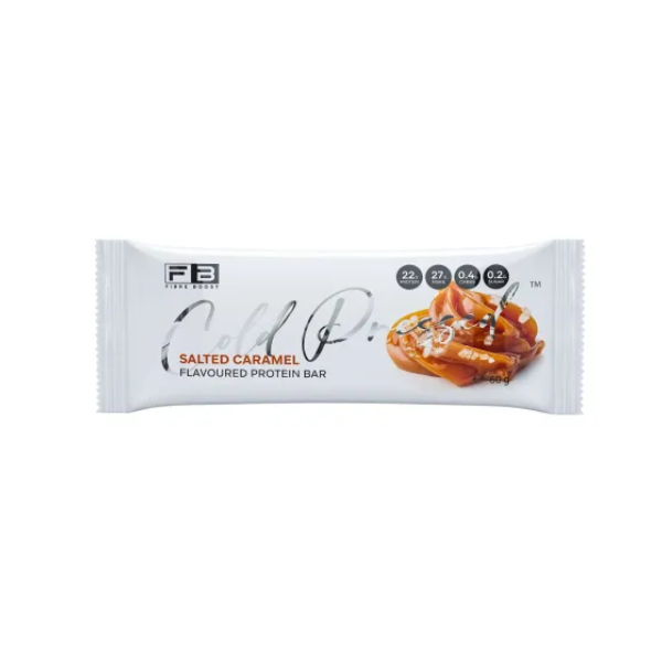 FIBRE BOOST Salted Caramel 60g Cold Pressed Protein Bar -