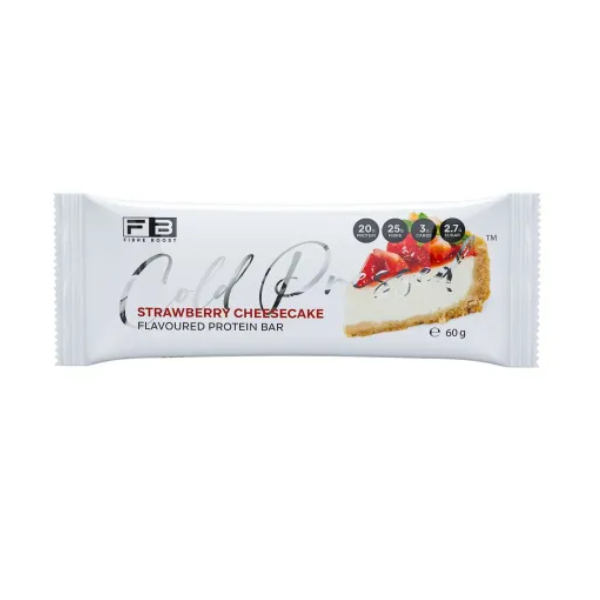 FIBRE BOOST Strawberry Cheesecake 60g Cold Pressed Protein Bar -