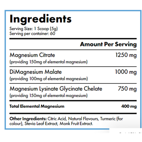 Premium  Daily Magnesium- Lemon + Lime 30 sachet box