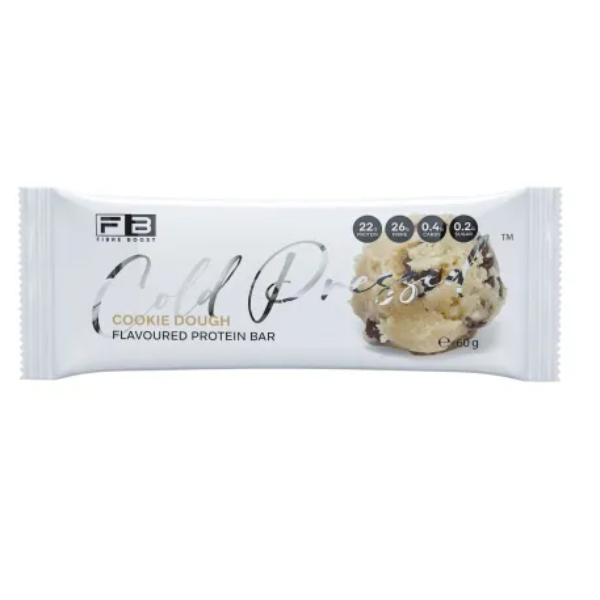 FIBRE BOOST Cookie Dough 60g Cold Pressed Protein Bar -