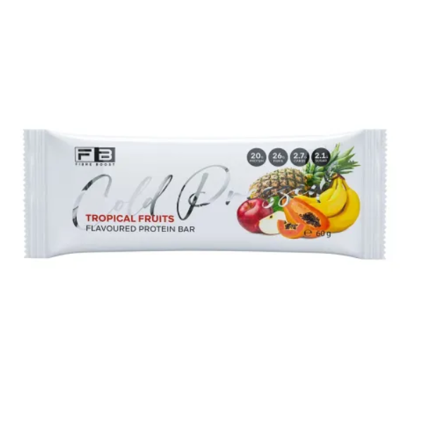 FIBRE BOOST Tropical Fruit 60g Cold Pressed Protein Bar