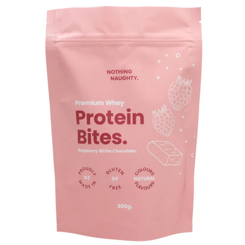 Premium Whey Protein Bites- RASPBERRY WHITE CHOCOLATE