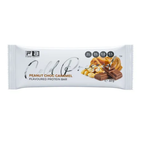 FIBRE BOOST Cold Pressed Protein Bar - Peanut Choc Caramel Flavour 60g